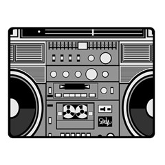 Boombox Fleece Blanket (small) by Sarkoni