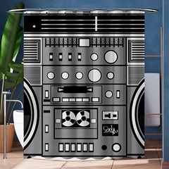 Boombox Shower Curtain 60  X 72  (medium)  by Sarkoni