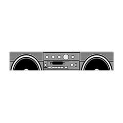 Boombox Premium Plush Fleece Scarf (mini) by Sarkoni