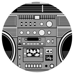 Boombox Round Trivet