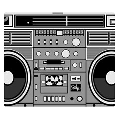 Boombox Premium Plush Fleece Blanket (small) by Sarkoni