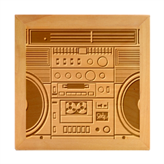 Boombox Wood Photo Frame Cube by Sarkoni