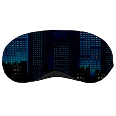 Pixel Art Night City Japan Sleep Mask by Sarkoni