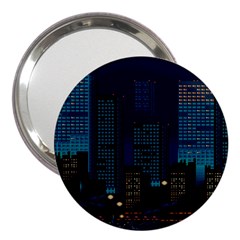 Pixel Art Night City Japan 3  Handbag Mirrors by Sarkoni