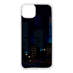 Pixel Art Night City Japan Iphone 14 Plus Tpu Uv Print Case by Sarkoni