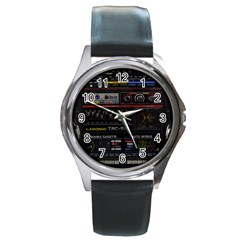 Daft Punk Boombox Round Metal Watch by Sarkoni