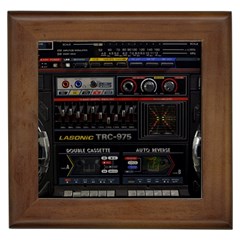 Daft Punk Boombox Framed Tile by Sarkoni