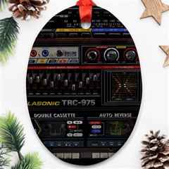 Daft Punk Boombox Ornament (oval) by Sarkoni