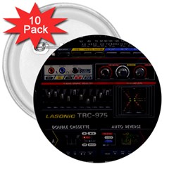 Daft Punk Boombox 3  Buttons (10 Pack)  by Sarkoni