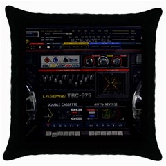 Daft Punk Boombox Throw Pillow Case (black) by Sarkoni