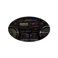 Daft Punk Boombox Sticker (oval) by Sarkoni