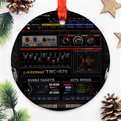 Daft Punk Boombox Round Ornament (two Sides) by Sarkoni