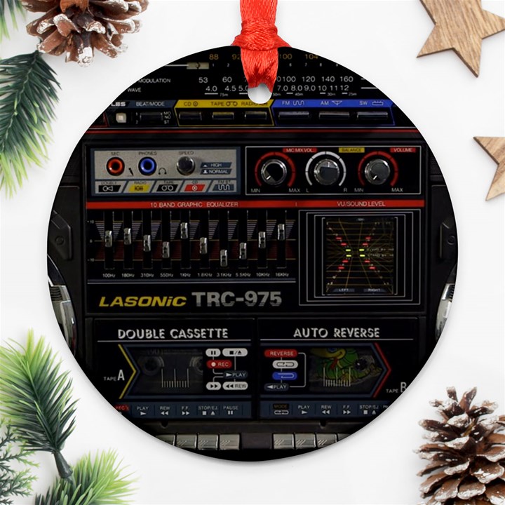 Daft Punk Boombox Round Ornament (Two Sides)