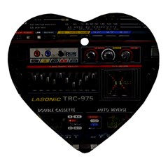 Daft Punk Boombox Heart Ornament (two Sides) by Sarkoni