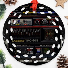 Daft Punk Boombox Ornament (round Filigree)