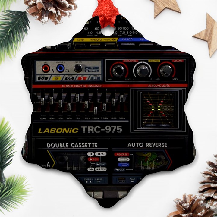 Daft Punk Boombox Ornament (Snowflake)