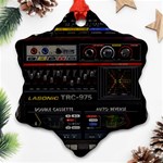 Daft Punk Boombox Snowflake Ornament (Two Sides) Front