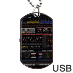 Daft Punk Boombox Dog Tag Usb Flash (one Side) by Sarkoni