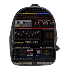 Daft Punk Boombox School Bag (xl) by Sarkoni