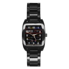 Daft Punk Boombox Stainless Steel Barrel Watch by Sarkoni