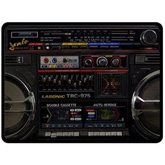 Daft Punk Boombox Two Sides Fleece Blanket (large) by Sarkoni