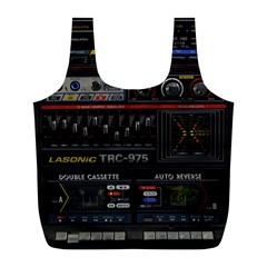 Daft Punk Boombox Full Print Recycle Bag (l) by Sarkoni