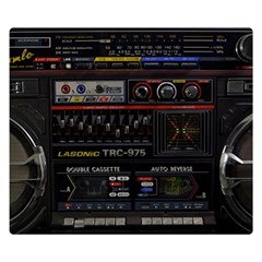 Daft Punk Boombox Two Sides Premium Plush Fleece Blanket (small) by Sarkoni