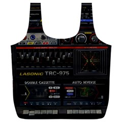 Daft Punk Boombox Full Print Recycle Bag (xxxl) by Sarkoni