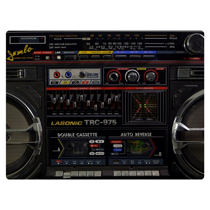 Daft Punk Boombox Premium Plush Fleece Blanket (Extra Small)