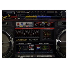 Daft Punk Boombox Two Sides Premium Plush Fleece Blanket (extra Small) by Sarkoni