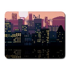 Pixel Art City Small Mousepad by Sarkoni