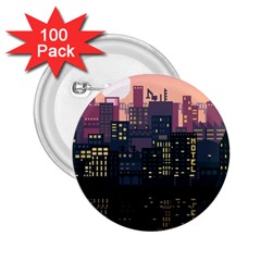 Pixel Art City 2 25  Buttons (100 Pack)  by Sarkoni