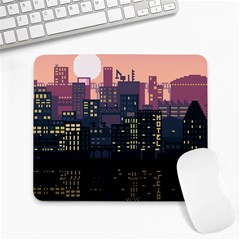 Pixel Art City Large Mousepad by Sarkoni