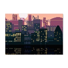 Pixel Art City Sticker A4 (100 Pack) by Sarkoni