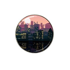 Pixel Art City Hat Clip Ball Marker (10 Pack) by Sarkoni