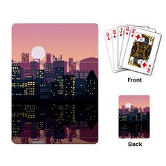 Pixel Art City Playing Cards Single Design (rectangle)