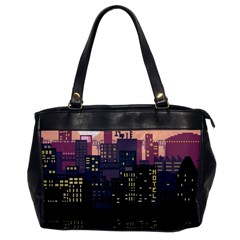 Pixel Art City Oversize Office Handbag by Sarkoni