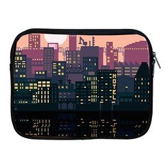 Pixel Art City Apple Ipad 2/3/4 Zipper Cases by Sarkoni