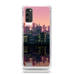 Pixel Art City Samsung Galaxy S20 6 2 Inch Tpu Uv Case by Sarkoni