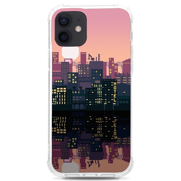 Pixel Art City iPhone 12/12 Pro TPU UV Print Case