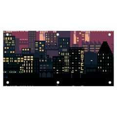 Pixel Art City Banner And Sign 6  X 3  by Sarkoni