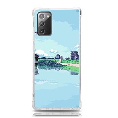 Japanese Themed Pixel Art The Urban And Rural Side Of Japan Samsung Galaxy Note 20 Tpu Uv Case by Sarkoni