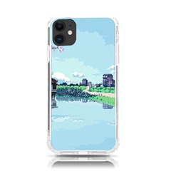 Japanese Themed Pixel Art The Urban And Rural Side Of Japan Iphone 11 Tpu Uv Print Case by Sarkoni