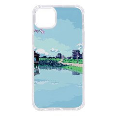 Japanese Themed Pixel Art The Urban And Rural Side Of Japan Iphone 14 Plus Tpu Uv Print Case by Sarkoni