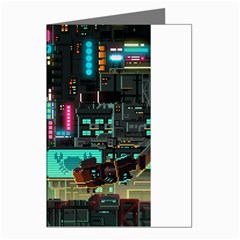 Video Game Pixel Art Greeting Cards (pkg Of 8) by Sarkoni