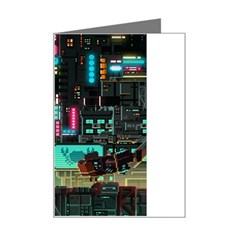 Video Game Pixel Art Mini Greeting Card by Sarkoni