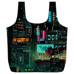 Video Game Pixel Art Full Print Recycle Bag (xl) by Sarkoni