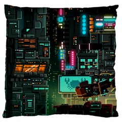 Video Game Pixel Art Standard Premium Plush Fleece Cushion Case (two Sides) by Sarkoni