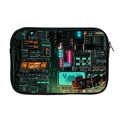 Video Game Pixel Art Apple Macbook Pro 17  Zipper Case by Sarkoni