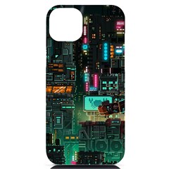 Video Game Pixel Art Iphone 14 Plus Black Uv Print Case by Sarkoni